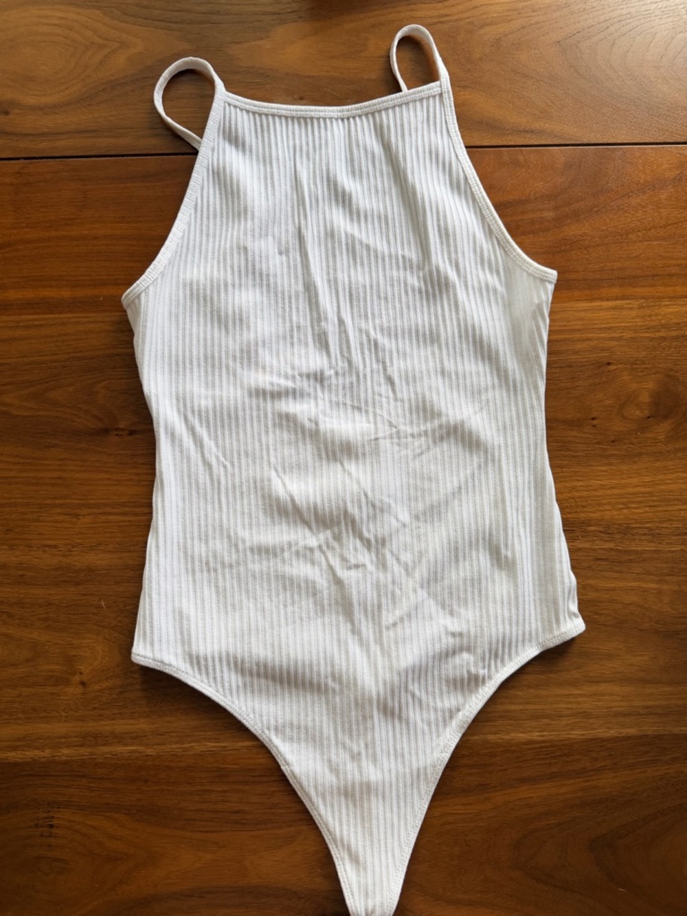 NEW Wilfred White Ribbed One-Piece Bodysuit, small